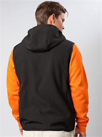 GILET CON CAPPUCCIO IN MATERIALE RICICLATO